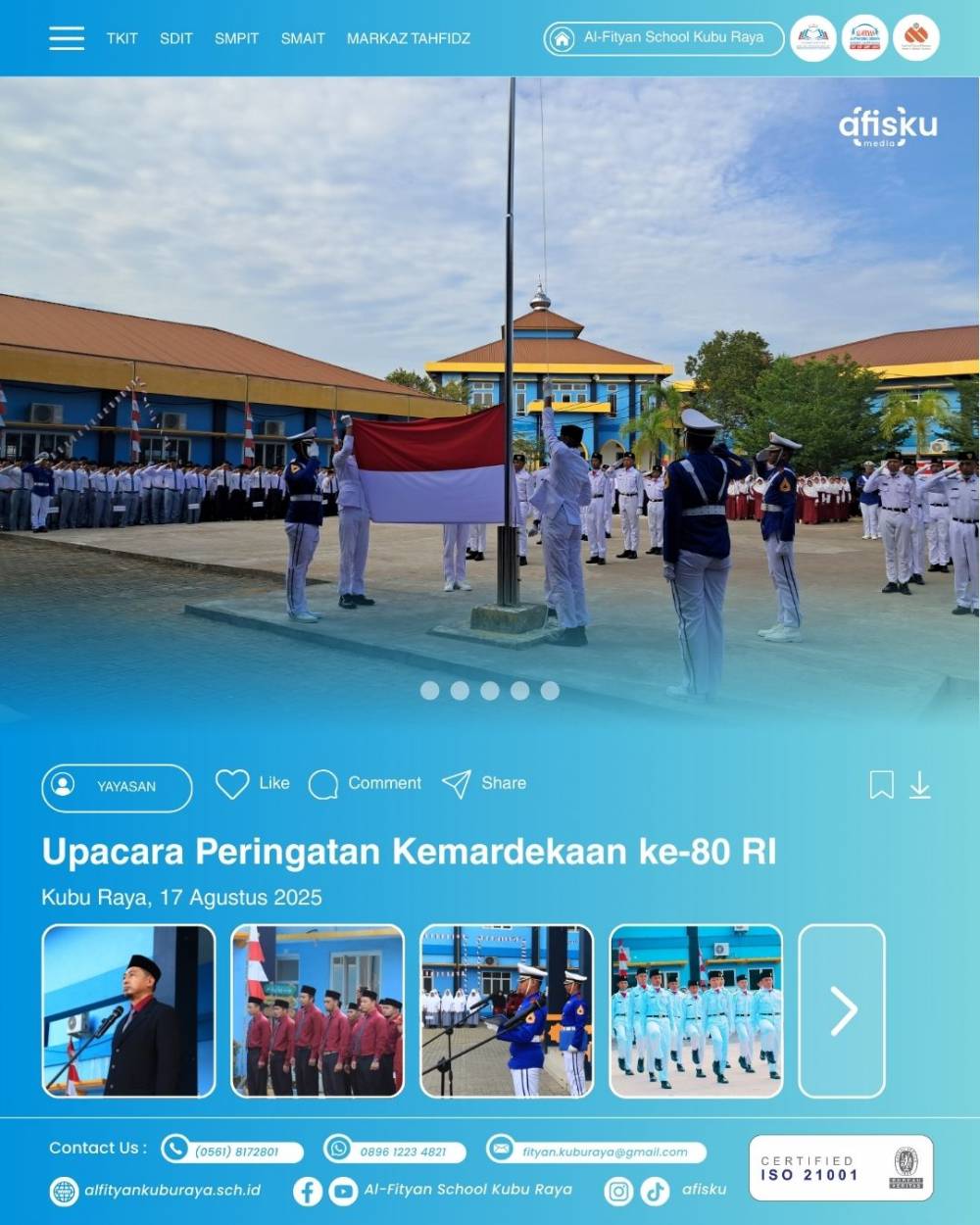 AFISKU PERINGATI HARI KEMERDEKAAN REPUBLIK INDONESIA KE-80