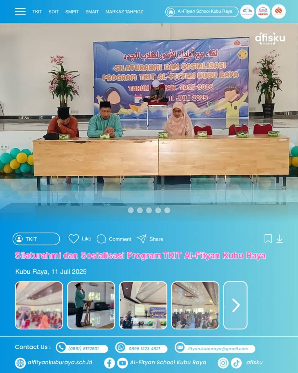 SOSIALISASI & SILATURAHMI PROGRAM TKIT AFISKU TAHUN 2025-2026
