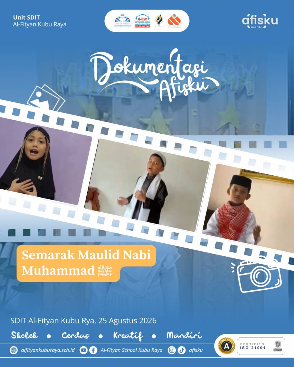 MAULID NABI MUHAMMAD SAW DI ALFITYAN KUBU RAYA, SELASA 25 AGUSTUS 2026